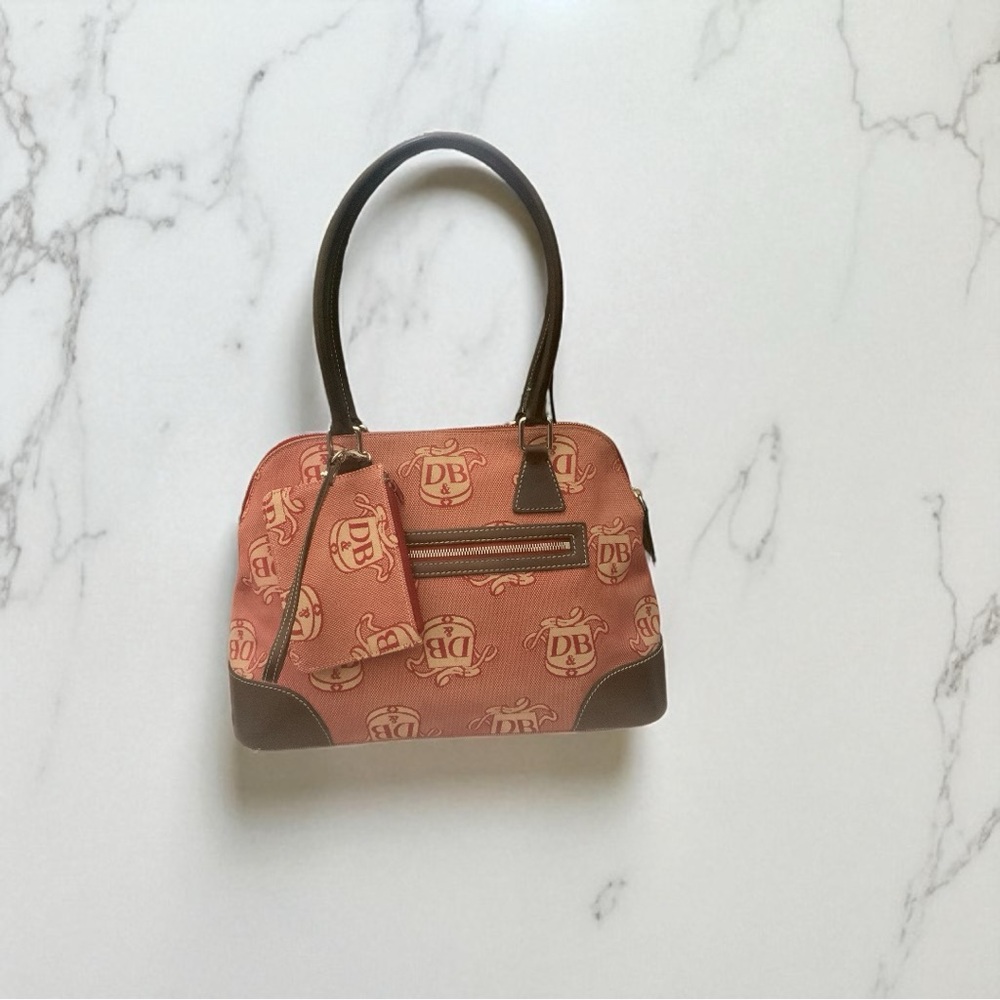 Dooney & Bourke Y2K Medallion Monogram Satchel/matching wristlet $375